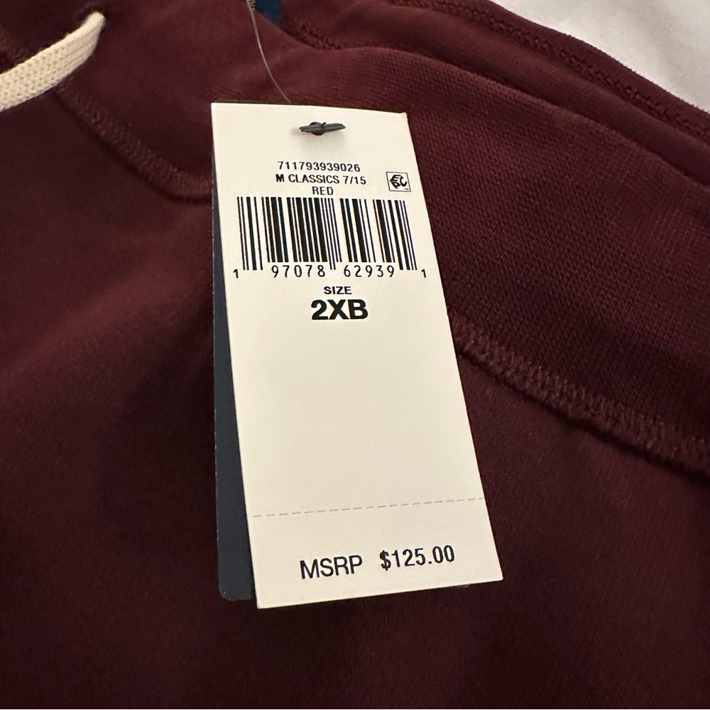 Ralph Lauren Polo RL Fleece Sweatpants | Men’s 2XB | Maroon Red - New with Tags - Picture 3 of 7
